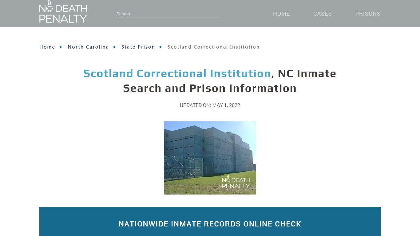 Scotland Correctional Institution, NC Inmate Search ...